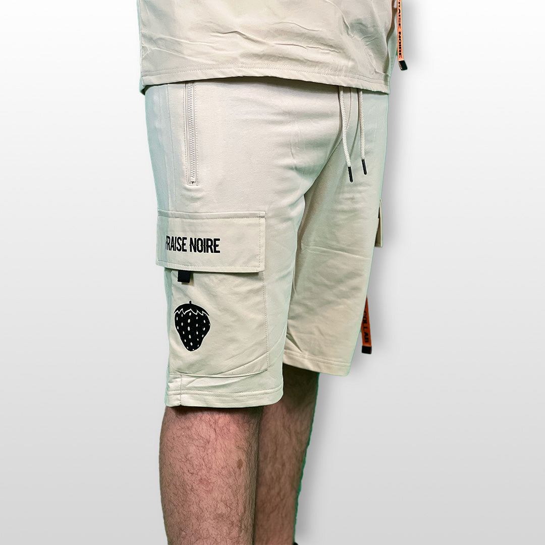 Ensemble T-shirt & Short "NOT COLLAB" Crème