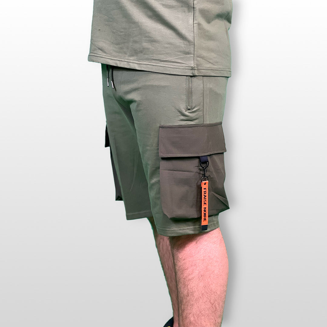 Ensemble T-shirt & Short "3X" KAKI