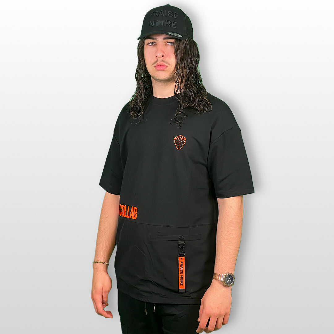 Ensemble T-shirt & Short "NOT COLLAB" Noir