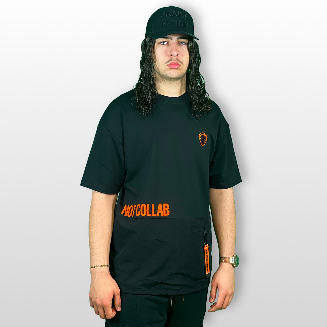 Ensemble T-shirt & Short "NOT COLLAB" Noir