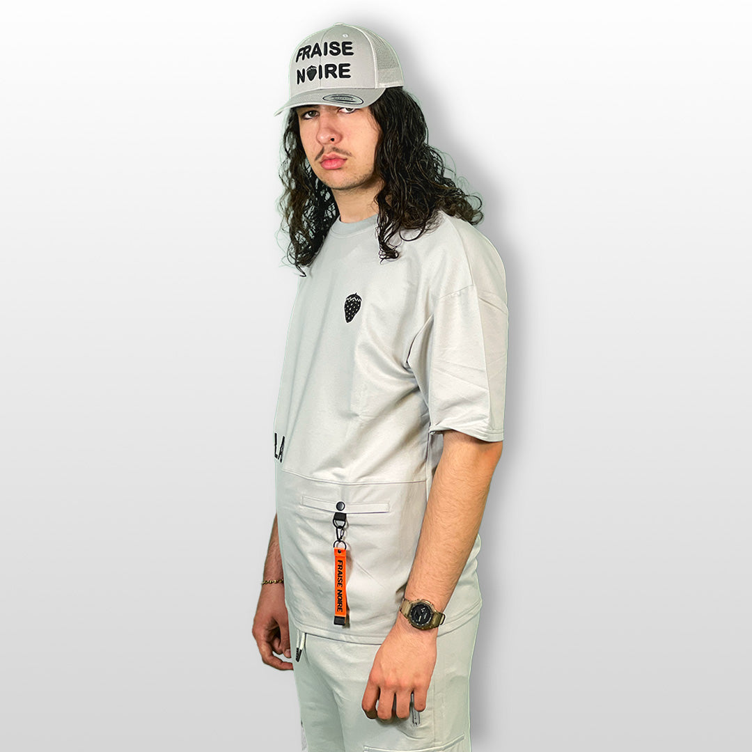 Ensemble T-shirt & Short "NOT COLLAB" Gris