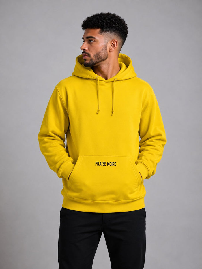 Hoodie Basique Black & Yellow