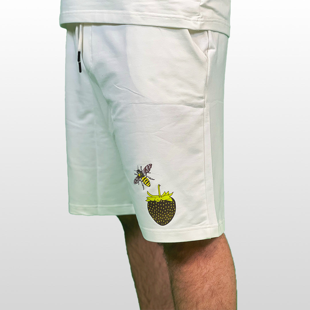 Ensemble T-shirt & Short "La Ruche" Blanc