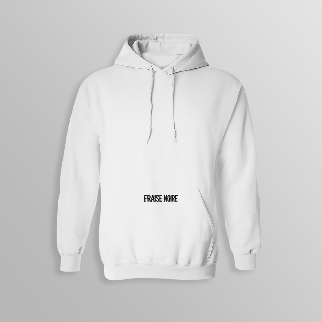 HOODIE BASIQUE BLANC À CAPUCHE