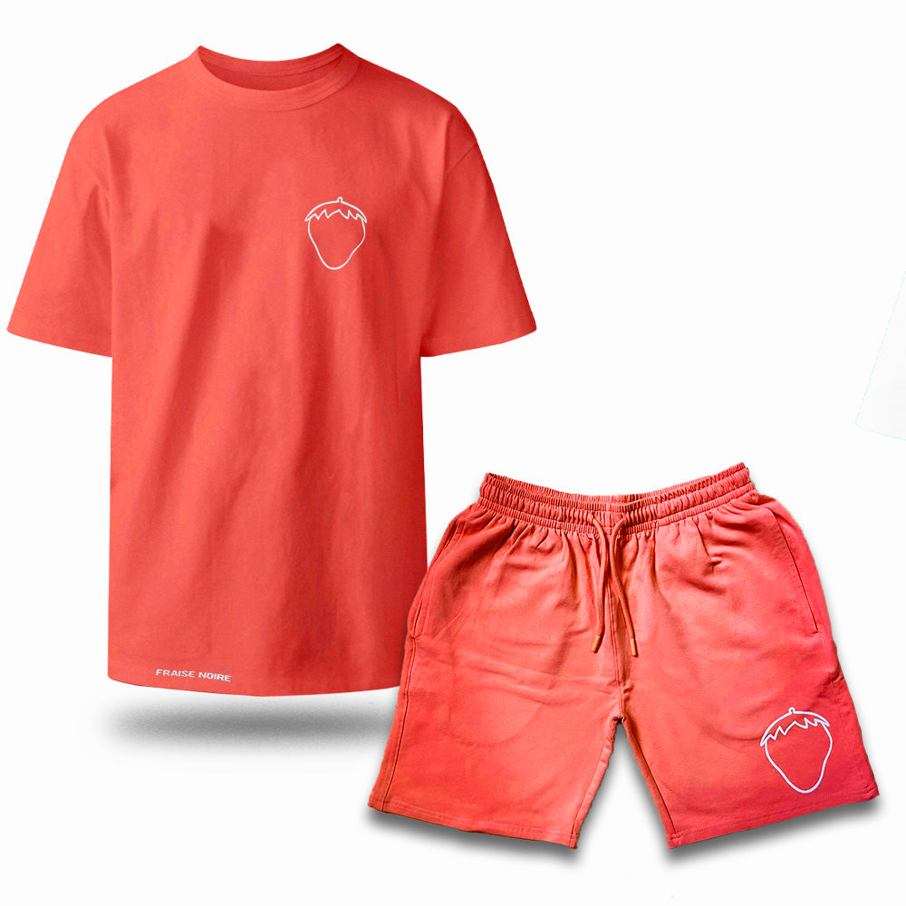 ENSEMBLE SHORT/T-SHIRT REZEFRAIZER ORANGE NACARAT