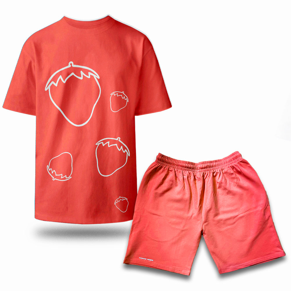 ENSEMBLE SHORT/T-SHIRT REZEFRAIZER ORANGE NACARAT