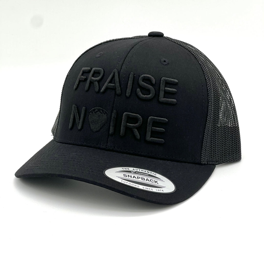 Casquette Brodée 3D ajustable Black