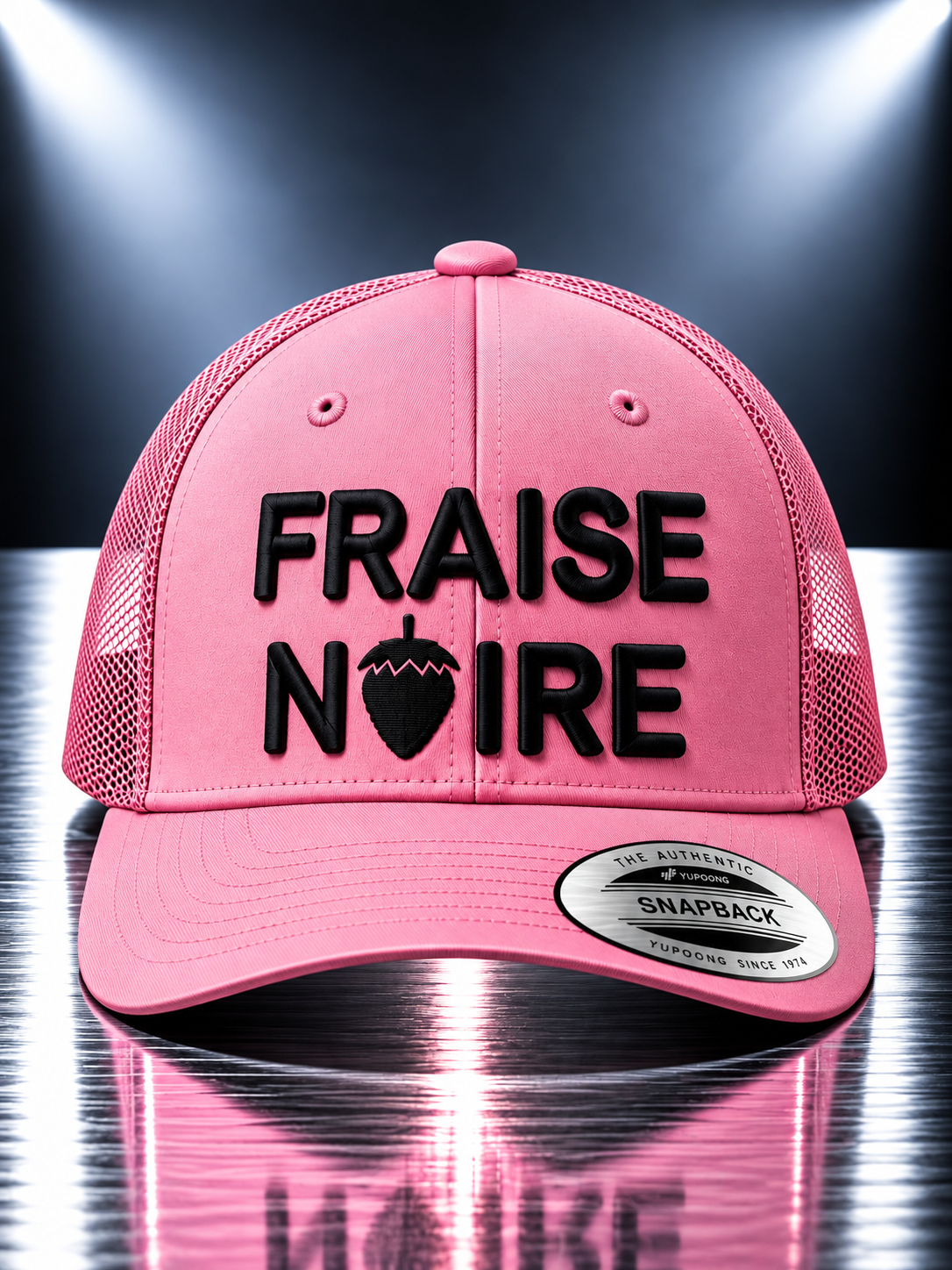 Casquette Brodée 3D ajustable Pink — vue 1