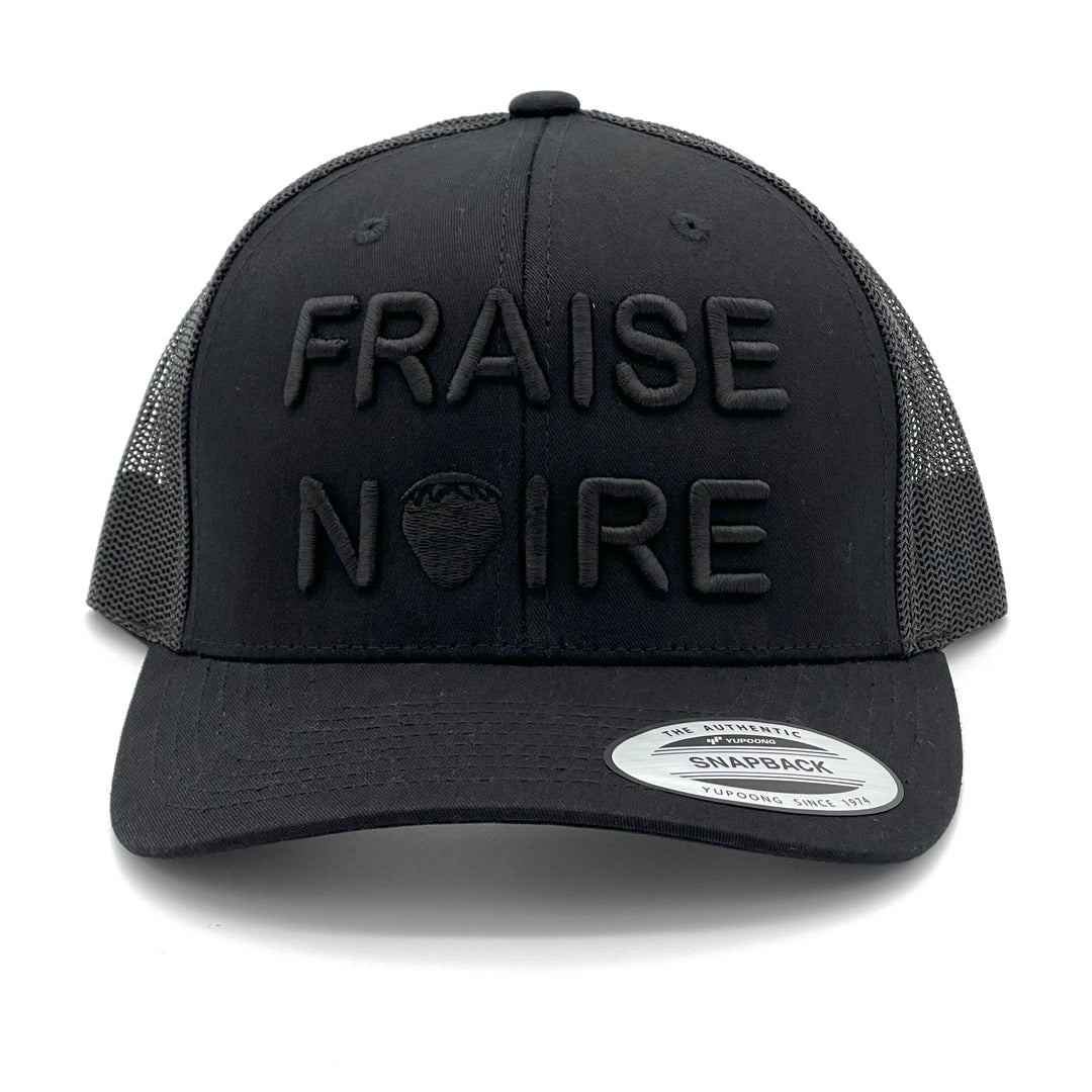 Casquette Brodée 3D ajustable Black