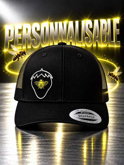 Casquette personnalisable, abeille jaune