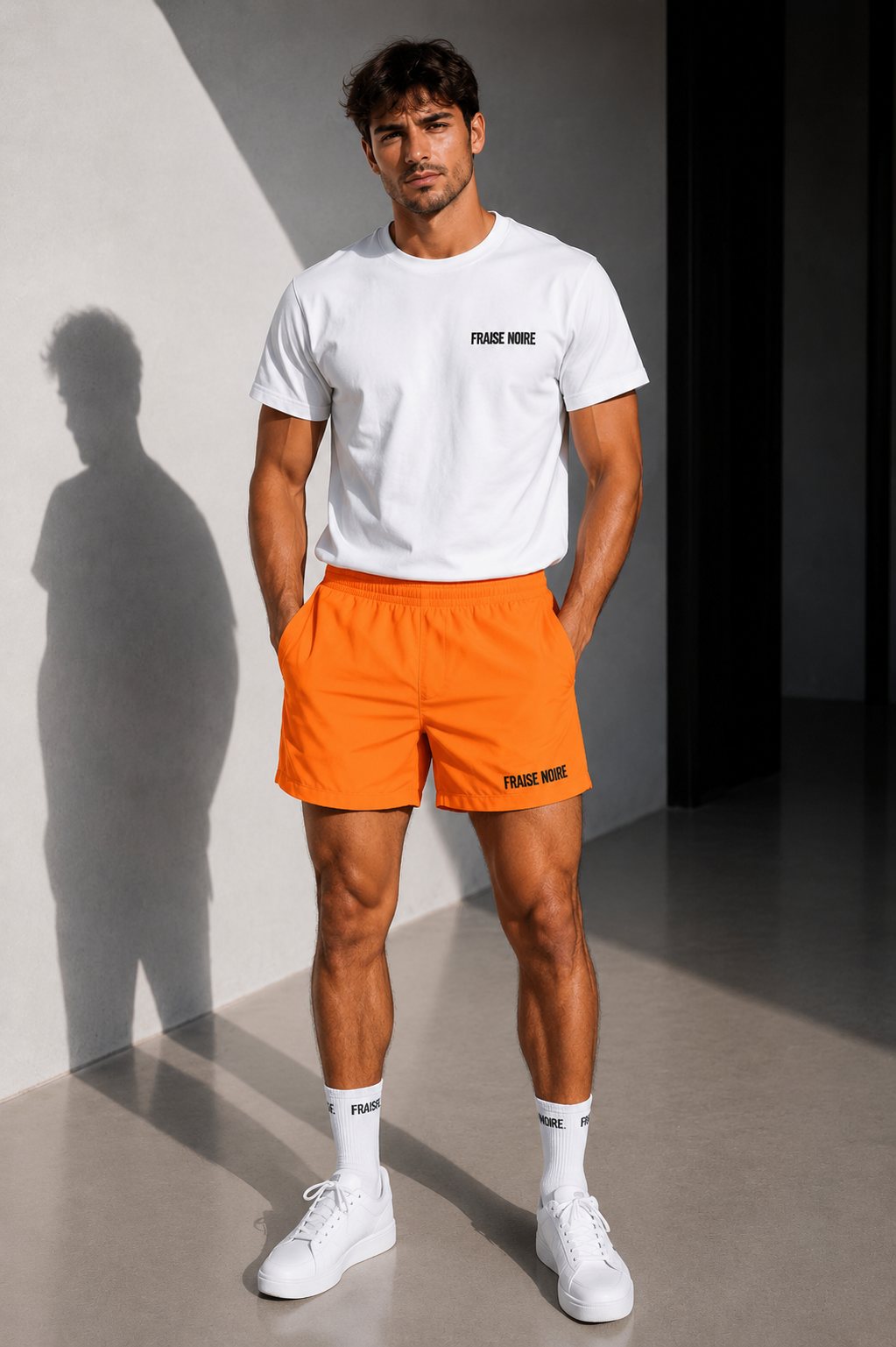 Short de Bain Orange — vue 1