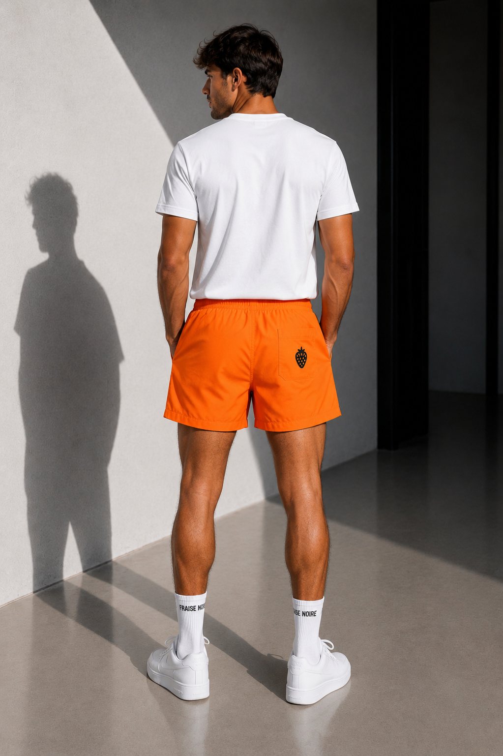 Short de Bain Orange — vue 2
