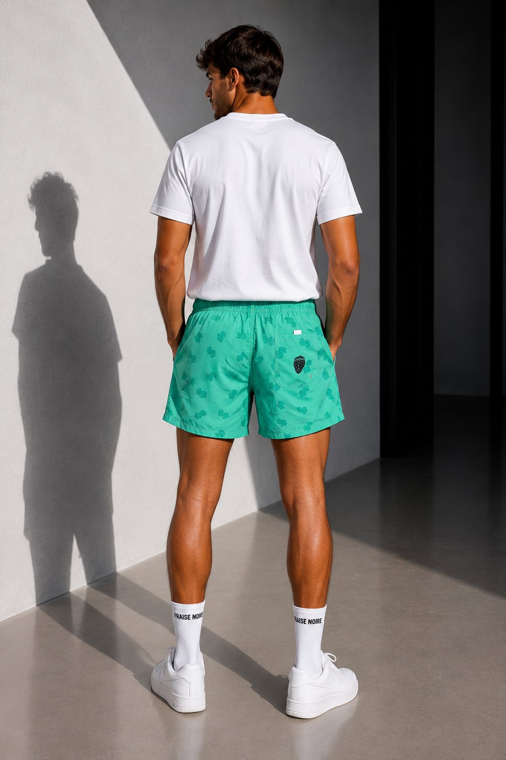 Short de Bain Vert Monogramme — vue 2