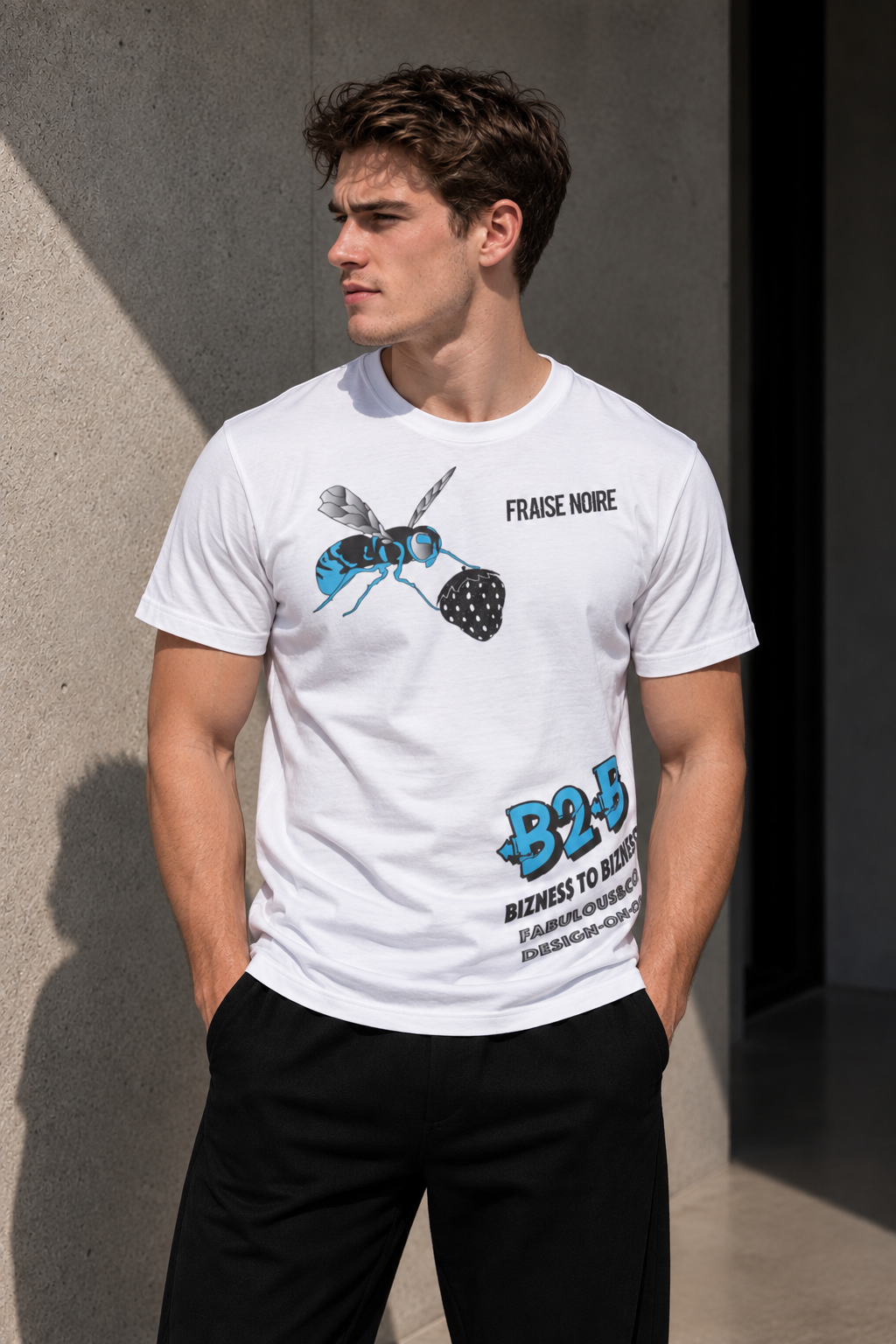 T-shirt B2B Bleu — vue 1