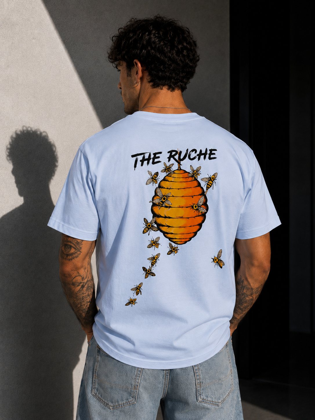 T-shirt "The Ruche" Bleu Ciel — vue 1