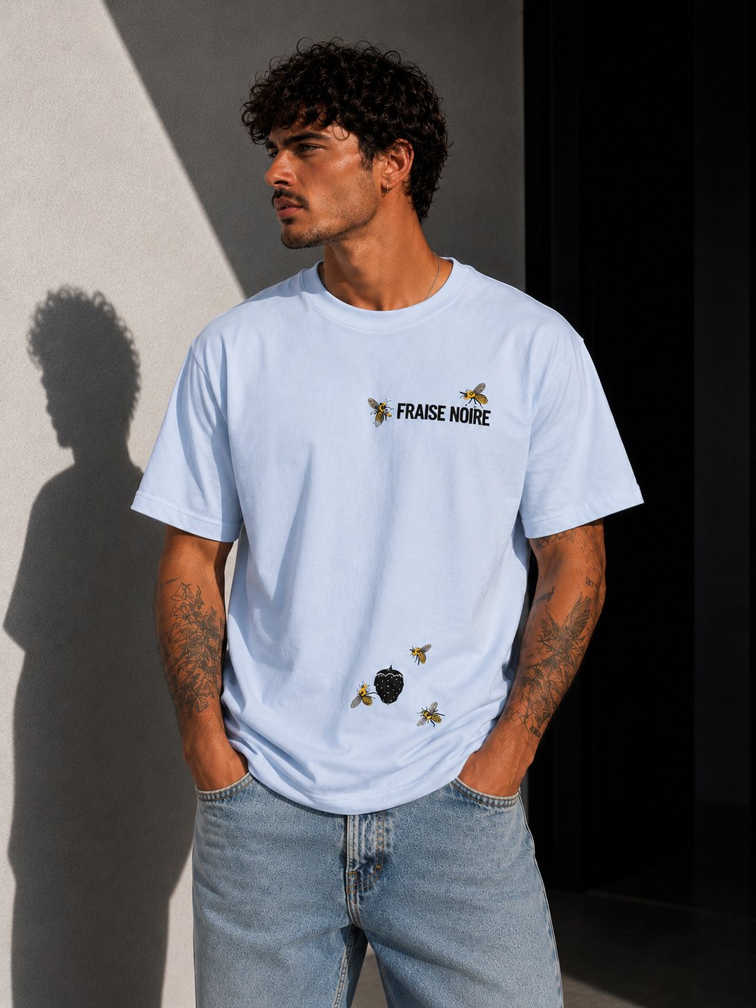 T-shirt "The Ruche" Bleu Ciel — vue 2